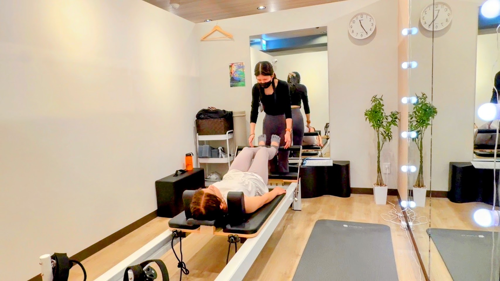 24/7Pilatesエクササイズ風景