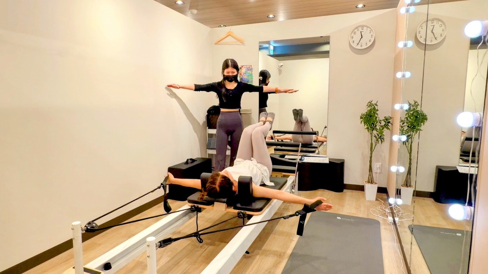 24/7Pilatesエクササイズ風景