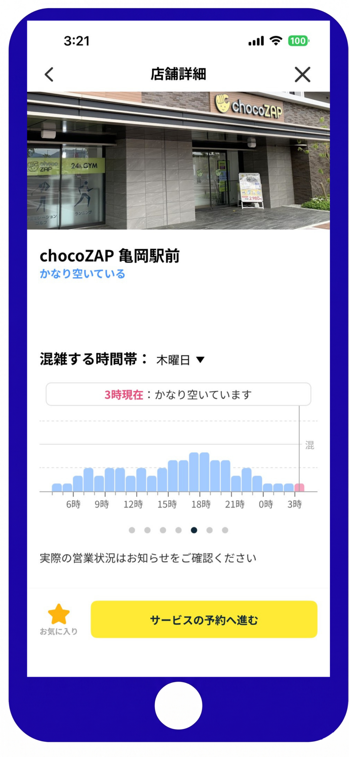 チョコザップ深夜スクショ