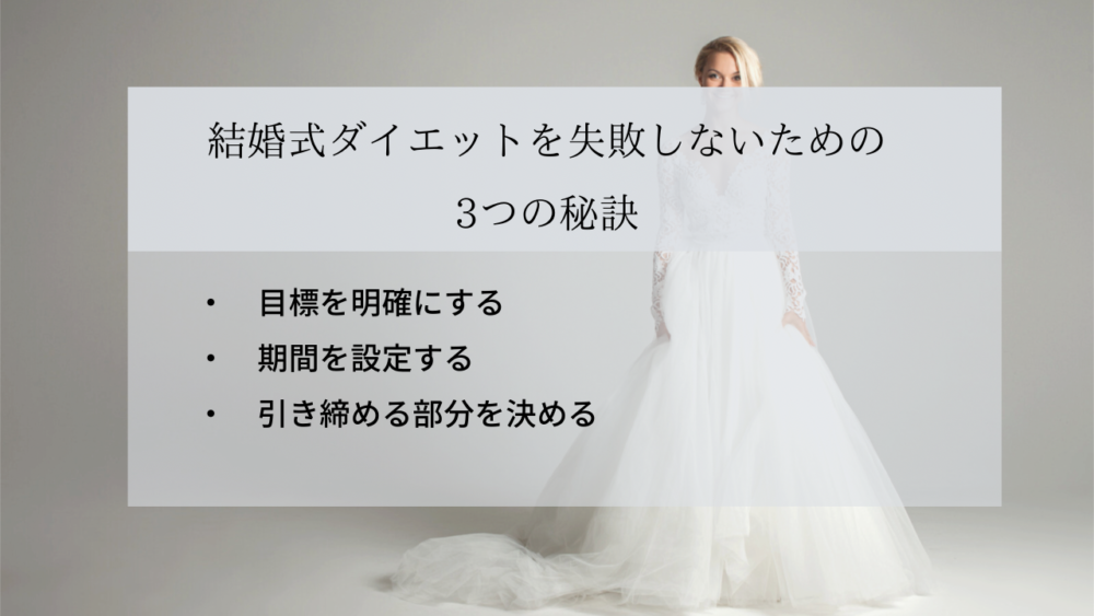 結婚式ダイエットの秘訣